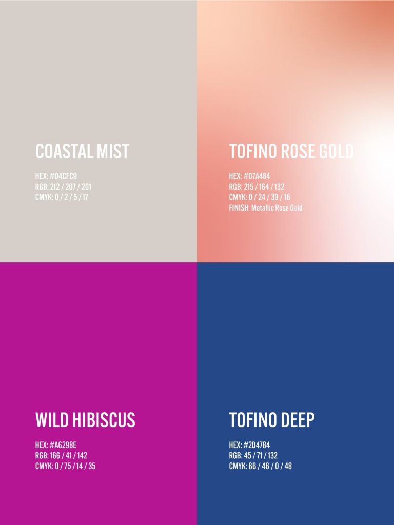 Watt Tofino Gin Colour Palette